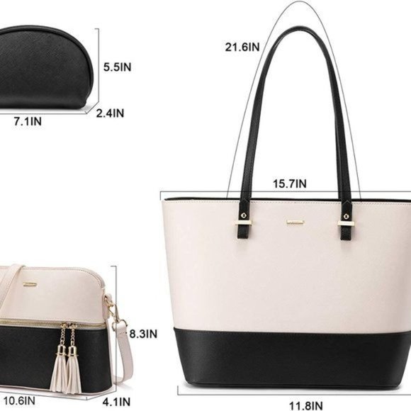 New  3pcs Purse Set   Handbags for Women Shoulder Bags Tote Satchel - Picture 8 of 12